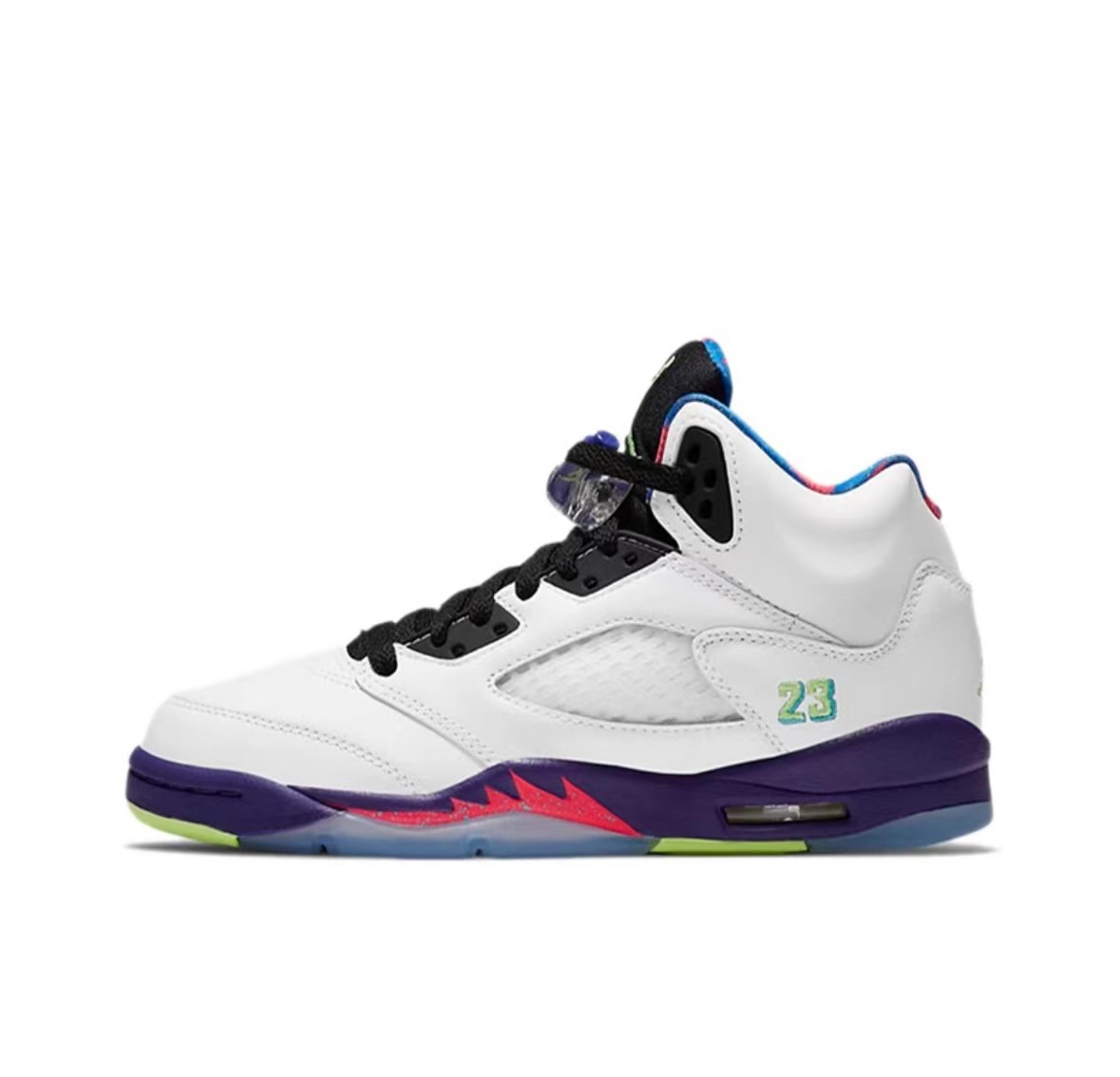 Pedidos de comercio exterior de fábrica de zapatos Putian AJ5 zapatos de baloncesto Liuchuan arce negro y blanco alas de cicada Jiao5 zapatillas de amortiguación de aire image 22