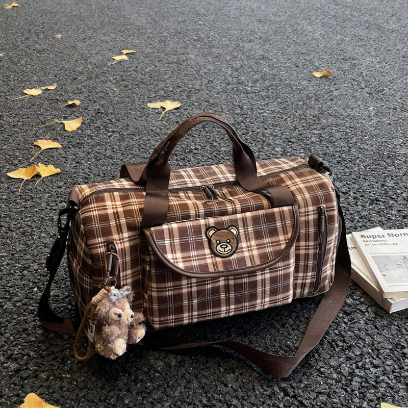 Retro Checkered Cloth Bag Women's Tote Bag Large Capacity Can Be Worn Cross-Body 2025 Classic Versatile Satchel Shoulder Commuter Bag