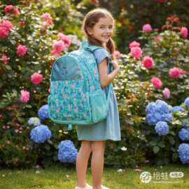 儿童史迪仔拉杆书包大容量卡通拖轮书包中小学生双肩背包