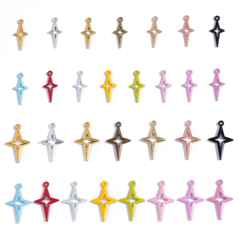 Two sizes DIY alloy jewelry accessories hollow star pendant bracelet necklace earrings pendant cross-border hot sale Two sizes DIY alloy jewelry accessories hollow star pendant bracelet necklace earrings pendant cross-border hot sale
