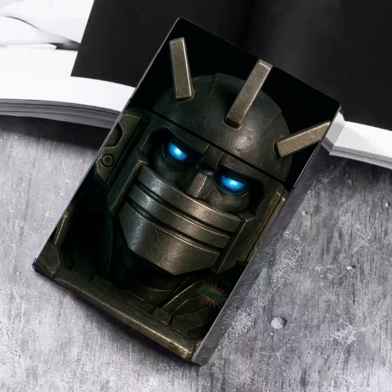 Transformers creativo Decepticon Megatron 20 cajas de cigarrillos gruesas suministro transfronterizo de comercio exterior image 2