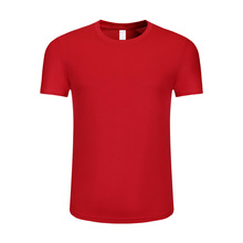 2025年夏季1808B款180克运动速干吸汗宽松短袖纯色圆领童款T恤