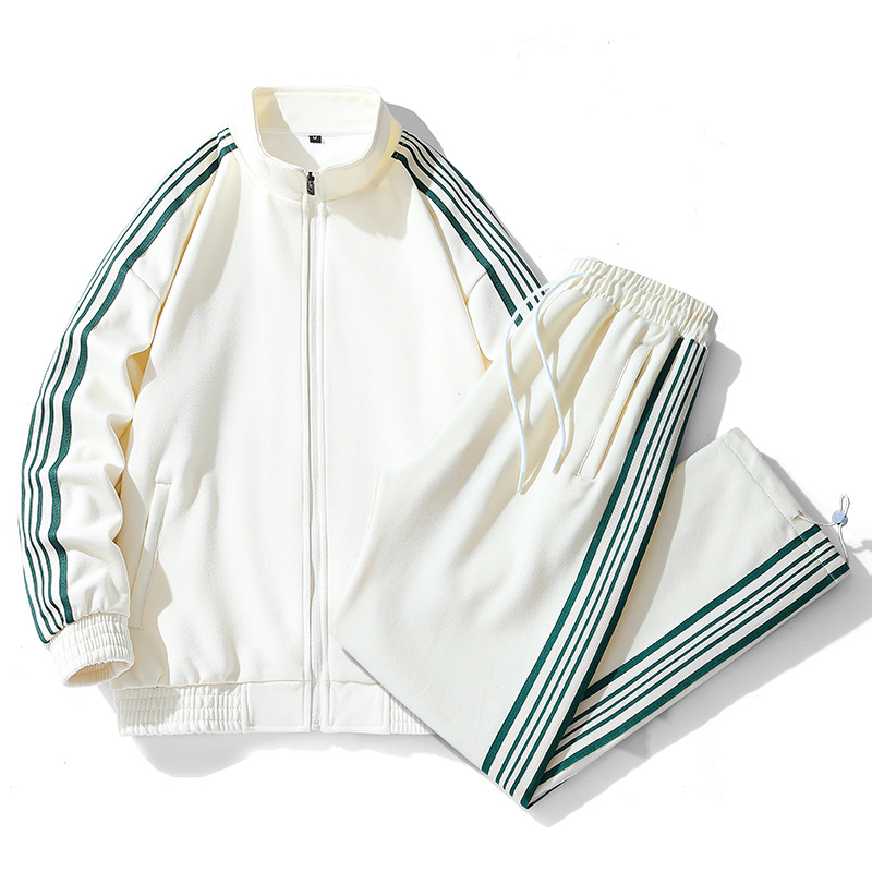 Herrenbekleidung Herbst neuer Stil Modetrend lange Hosen hübscher zweiteiliger Anzug_voghion.com