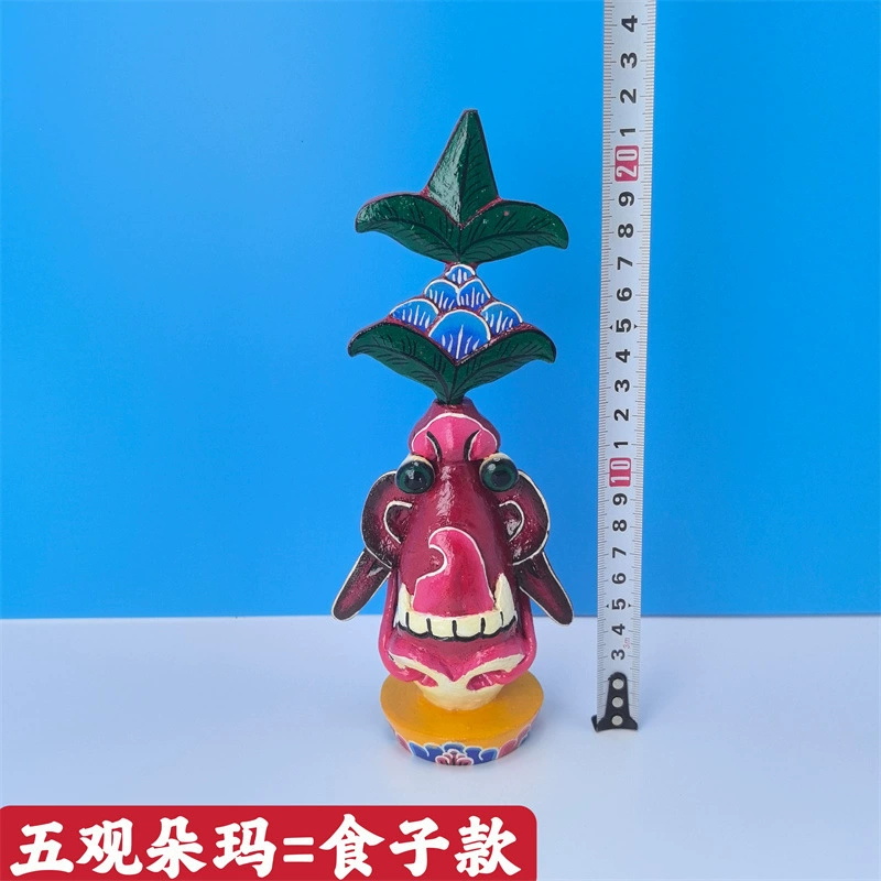 Домашнее тишинное злость пять чувств Непальское solid wood facial features flower ornaments handmade five-view flower food