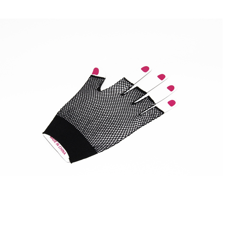 Malla corta medio dedo guantes discoteca sexy guantes etapa rendimiento guantes suministro directo de fábrica europeos y americanos nuevos productos