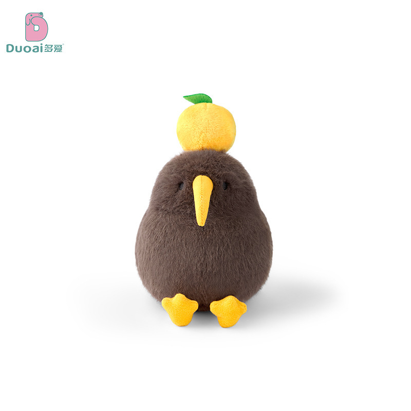 多愛のオリジナルの磁気はオレンジの何維鳥のぬいぐるみの小さいサイズのおもちゃのぬいぐるみのかわいい漫画の癒し系の人形の卸売りを吸います。|undefined