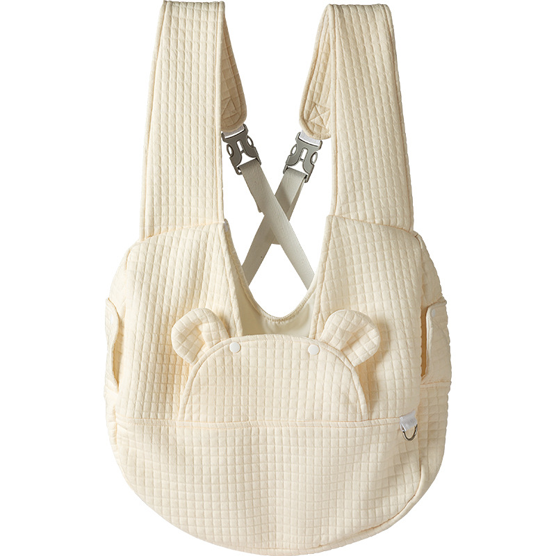 Mascota bolsa de excursión cuatro estaciones universal simple forma de oso Cruz pecho mochila gato bolsa cachorro mochila