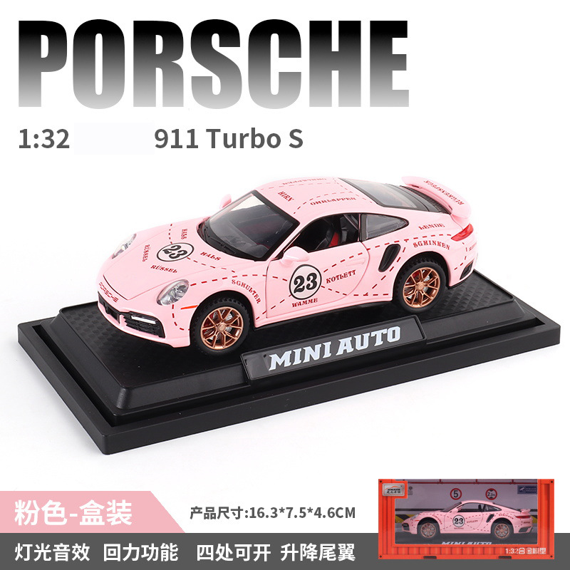 Modelo de Auto Deportivo de Colección Escala 1:32 de Aleación con Música y Luz