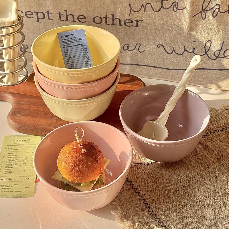 Colorful Dot-Patterned Ceramic Rice Bowl for Home Use, 2026 New Model, High Aesthetic Value, Small Bowl for Eating, Noodle Bowl, Particularly Beautiful Bowl Colorful Dot-Patterned Ceramic Rice Bowl for Home Use, 2026 New Model, High Aesthetic Value, Small Bowl for Eating, Noodle Bowl, Particularly Beautiful Bowl
