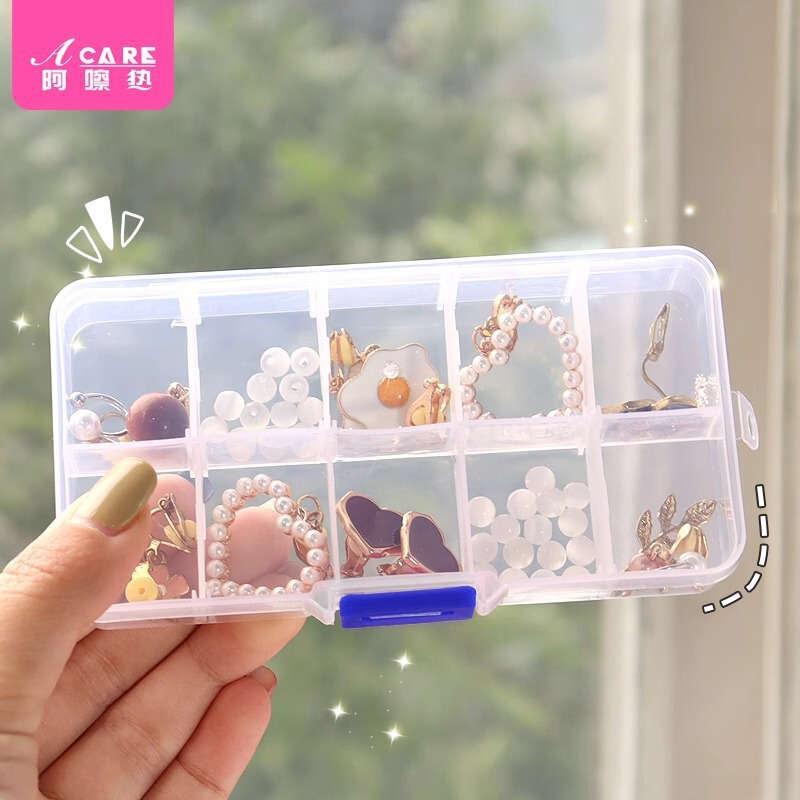 Free Shipping/Storage Box/Ear Studs A1P20-Transparent Jewelry Display Box for Small Accessories and Earrings