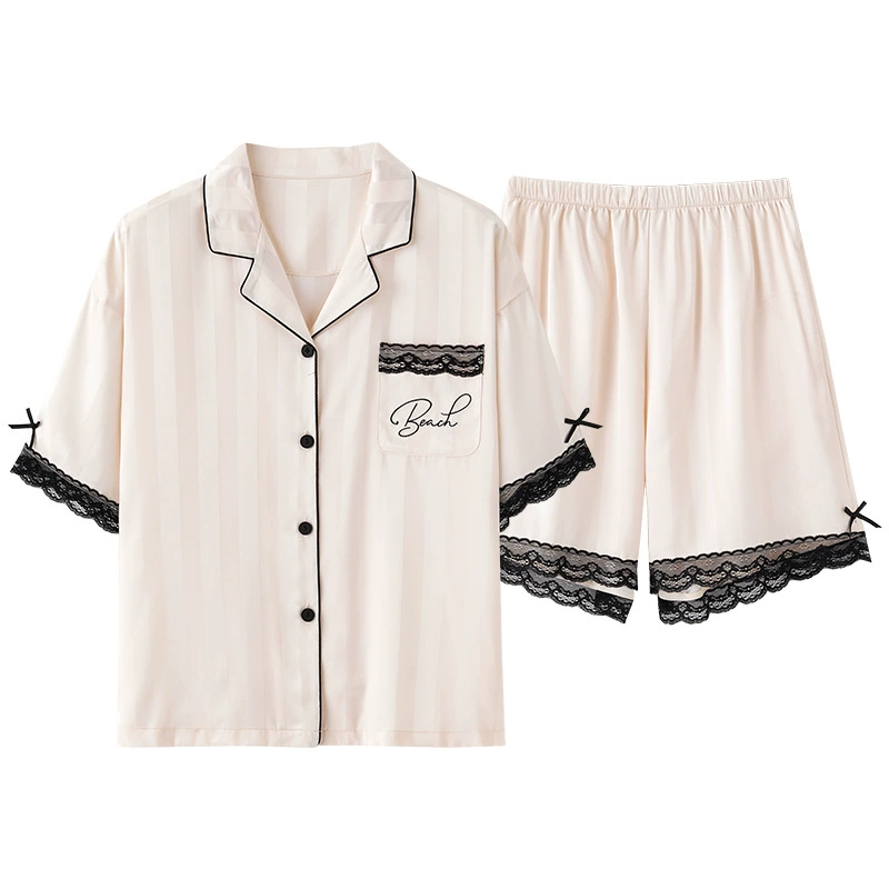 Summer pijama for beloved, silk set, thin cardigan