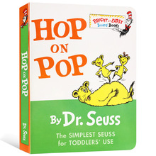 英文原版绘本Hop on Pop Dr. Seuss在爸爸身上蹦来跳去廖彩杏书单