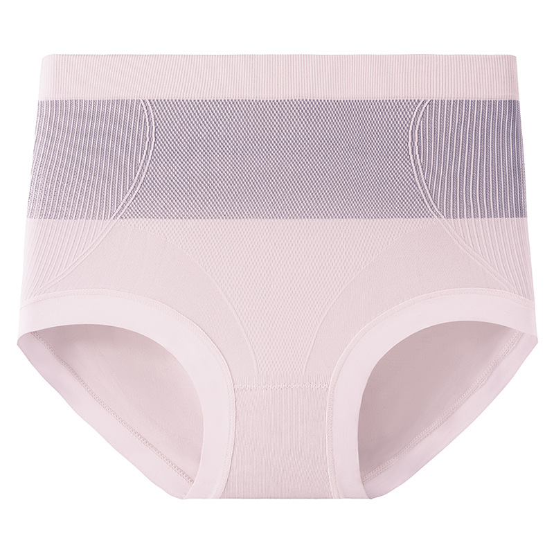 Ropa interior suave y agradable para la piel con abdomen de cintura alta para mujer 9A antibacteriano 100% entrepierna de algodón puro que absorbe la humedad, transpirable, ropa interior de mujer de alta elasticidad