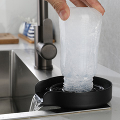 Sink high pressure home bar stainless steel automatic cup washer machine coffee shop black no-clean rinser faucet