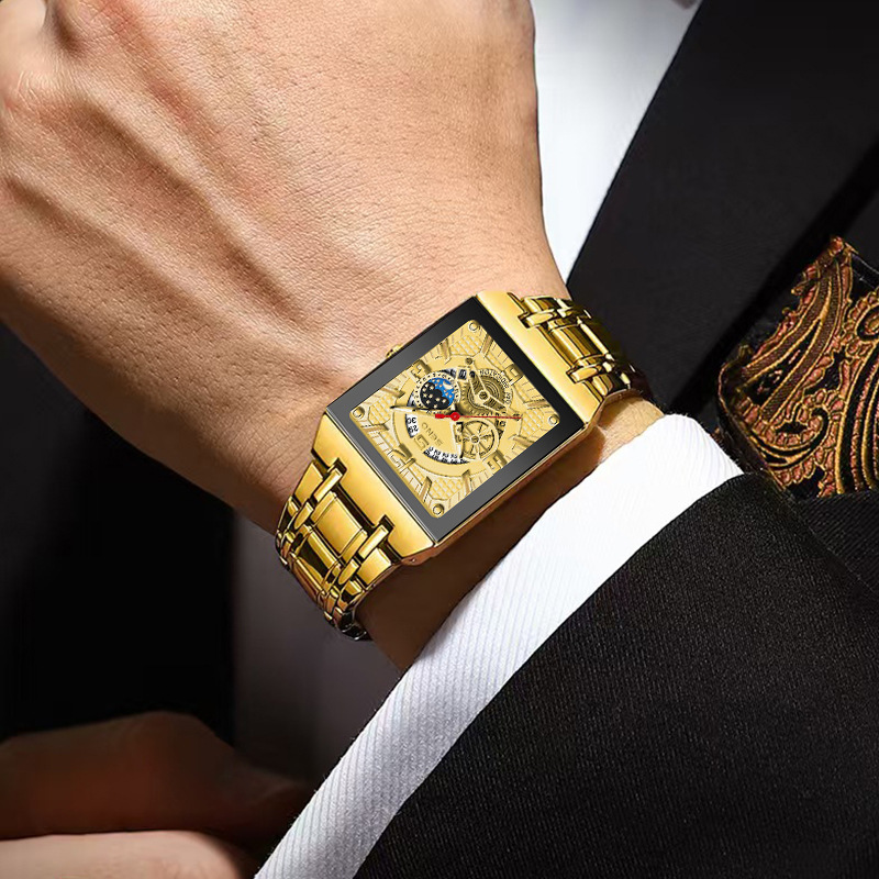 Orologi da uomo, piccoli orologi quadrati, orologi da uomo luminosi, orologi in lega, orologi da uomo, orologi al quarzo cavi_voghion.com