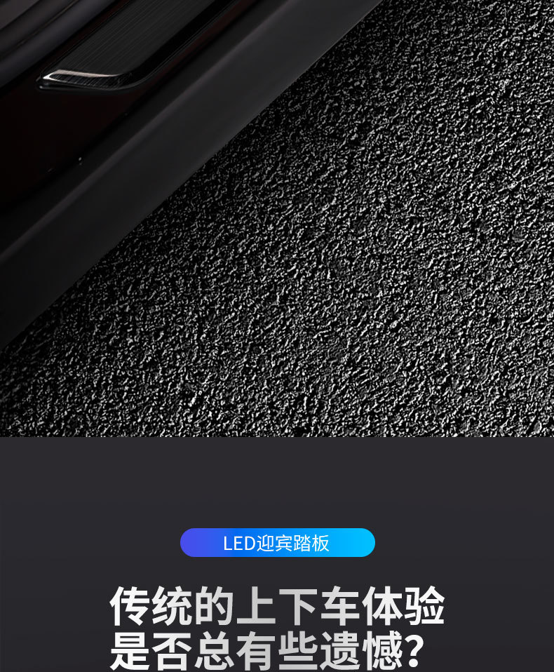 Suitable for Ideal L6L7L8L9 Cars, Illuminated Door Sill Strips, Welcome Pedals, Led Wireless Sensor, New Style