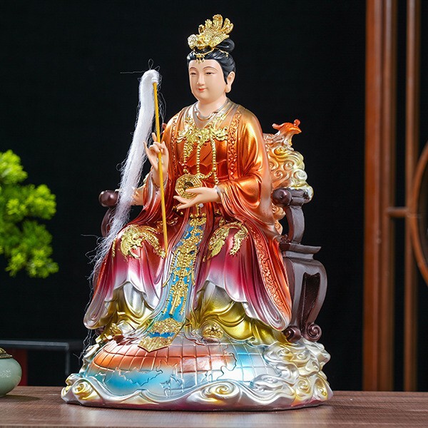 九龙地母娘娘神像大地之母后土家用地姥元君供奉摆件树脂元君佛像|undefined