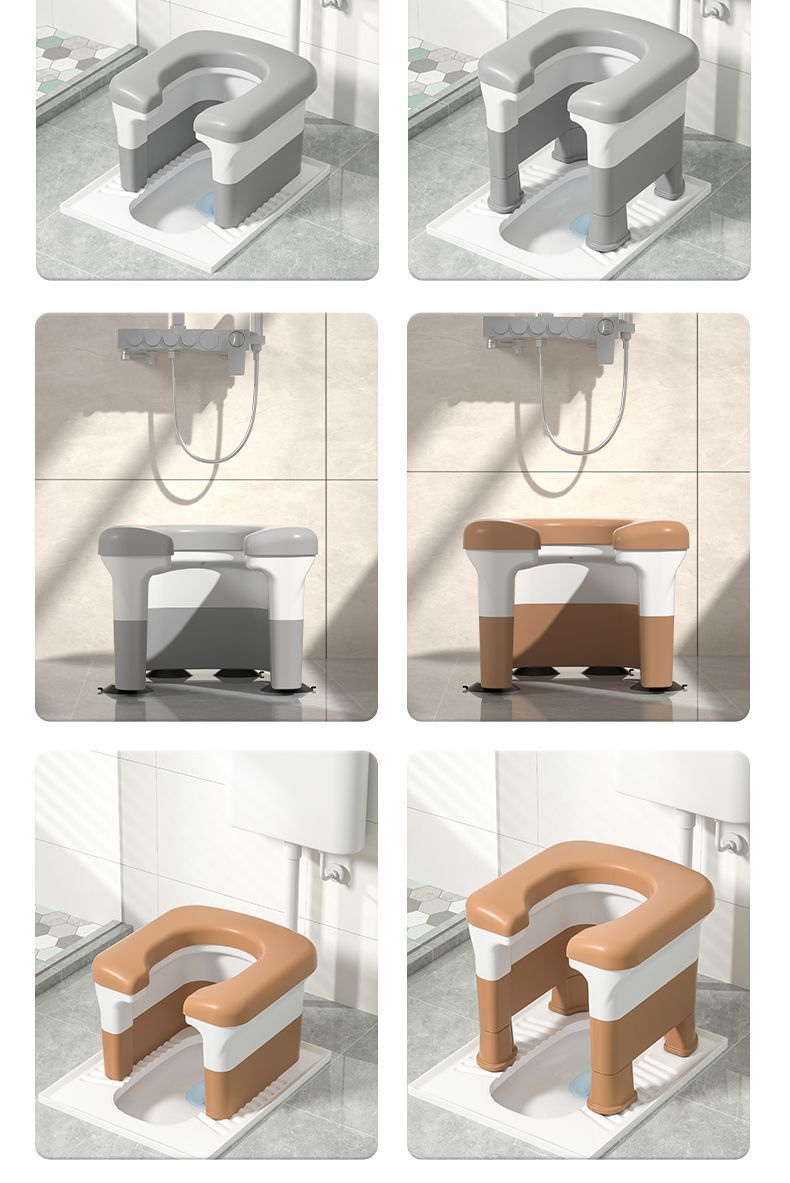 Home squat toilet seat frame, portable auxiliary stool for pregnant women and the elderly to use the toilet undefined