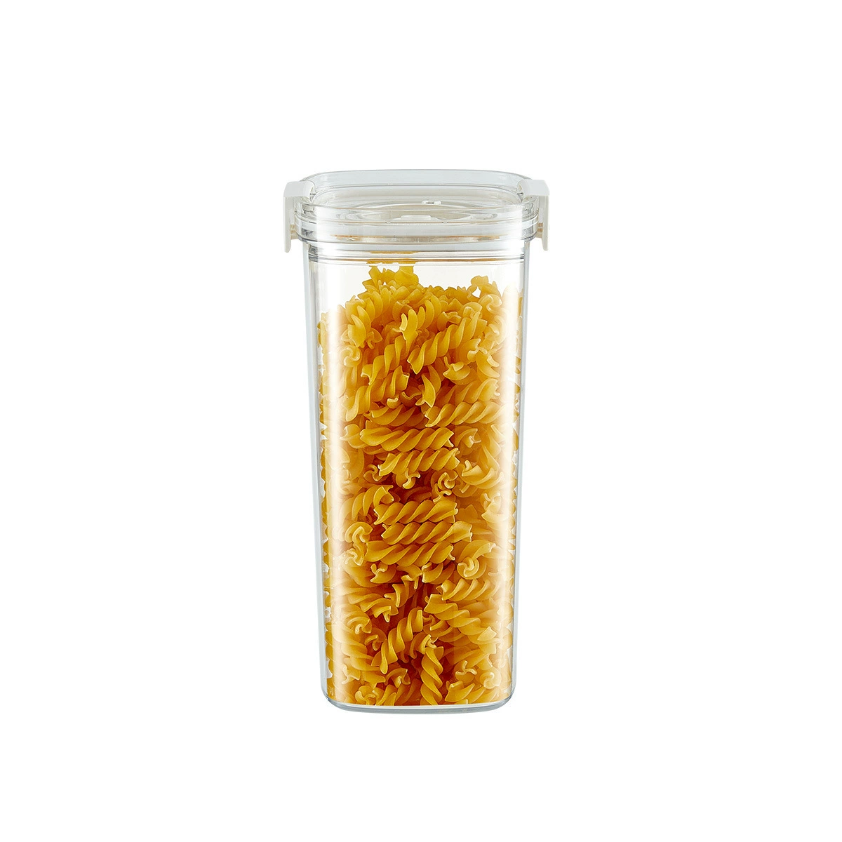 One-Click Vacuum Storage Container, Transparent Thick Plastic Square, 460–1800 ml, Pump Options