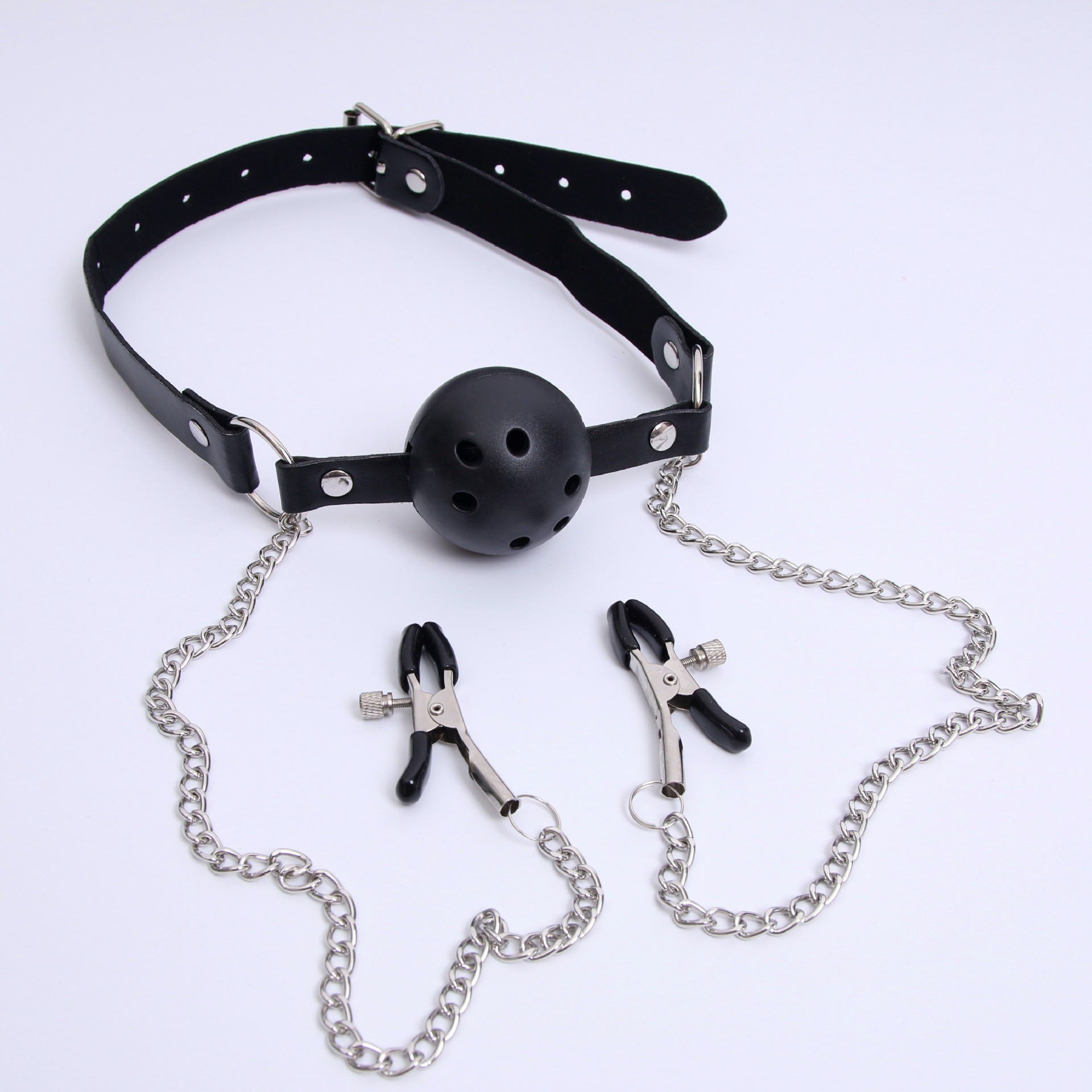 情趣SM口塞乳夹乳头套装捆绑束缚口球调教性爱调情夫妻玩具用品