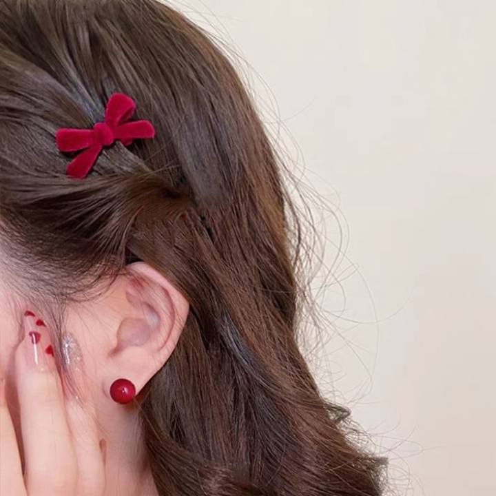 6#Small red bow 2.5cm (single pack)