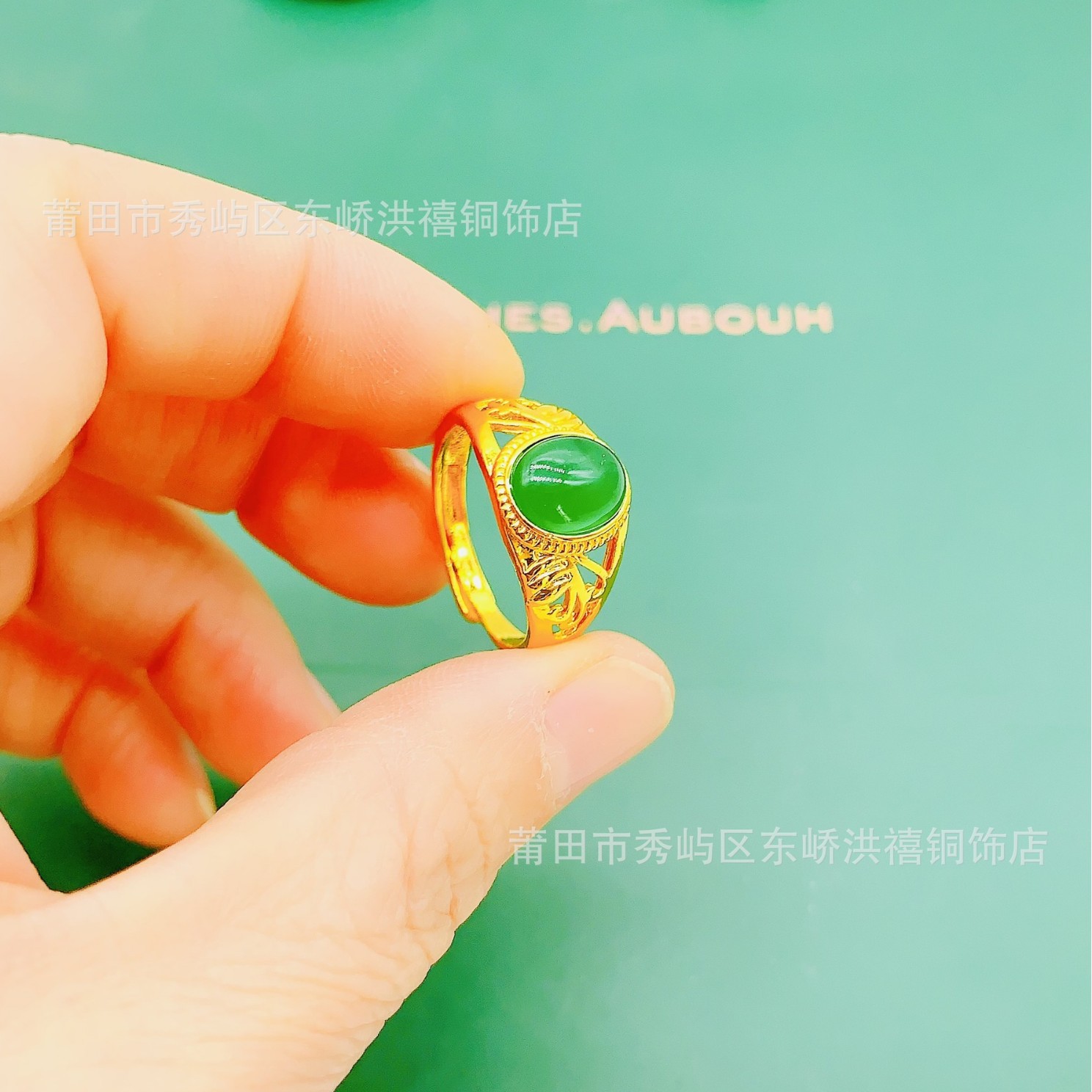 Live supply ring men's and women's ring pull tide fashion domineering hollow gem temperament ring wholesale