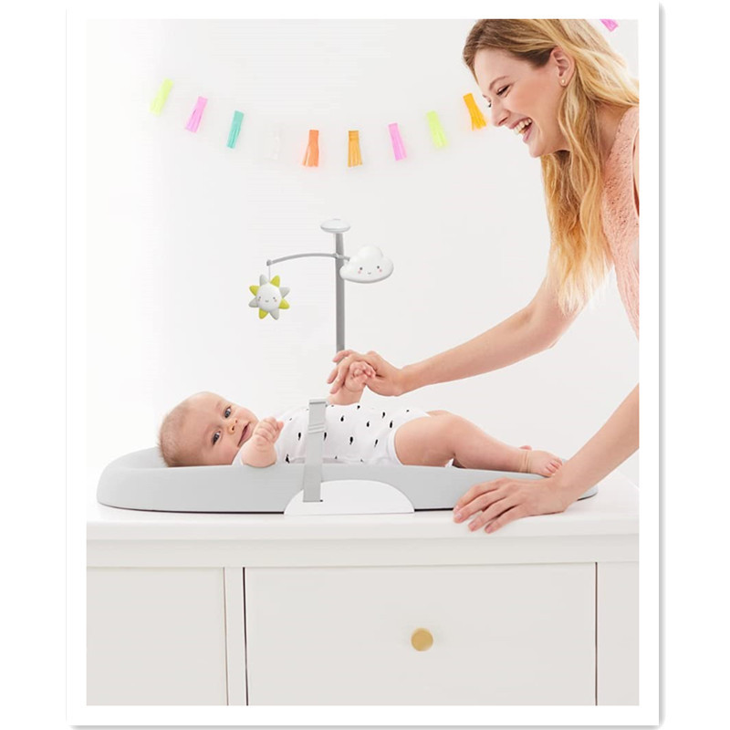 El Comercio exterior Amazon comprimido bebé cambiar el pañal pad portátil mesa de cambio de enfermería bebé masaje touch pad procesamiento