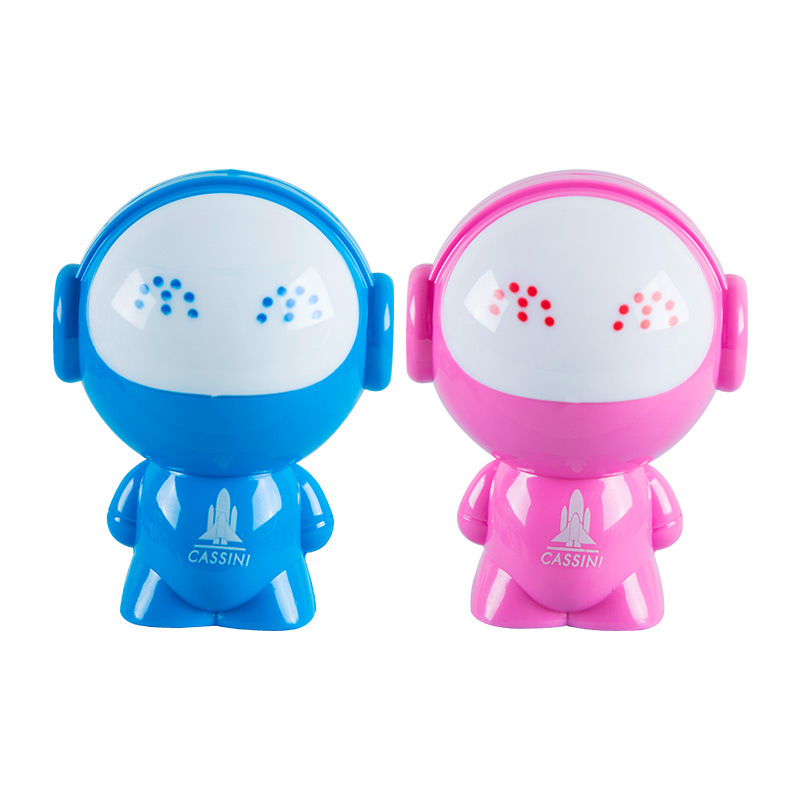 Dibujos animados creativo sacapuntas estudiante cultural y creativo sacapuntas papelería Gezhi Happy 1902 sacapuntas en forma de astronauta