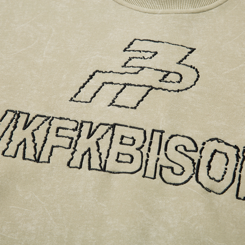 Sweat-shirt à col rond brodé de lettres américaines, style streetwear, pour homme, pull tendance à manches longues et coupe décontractée._voghion.com