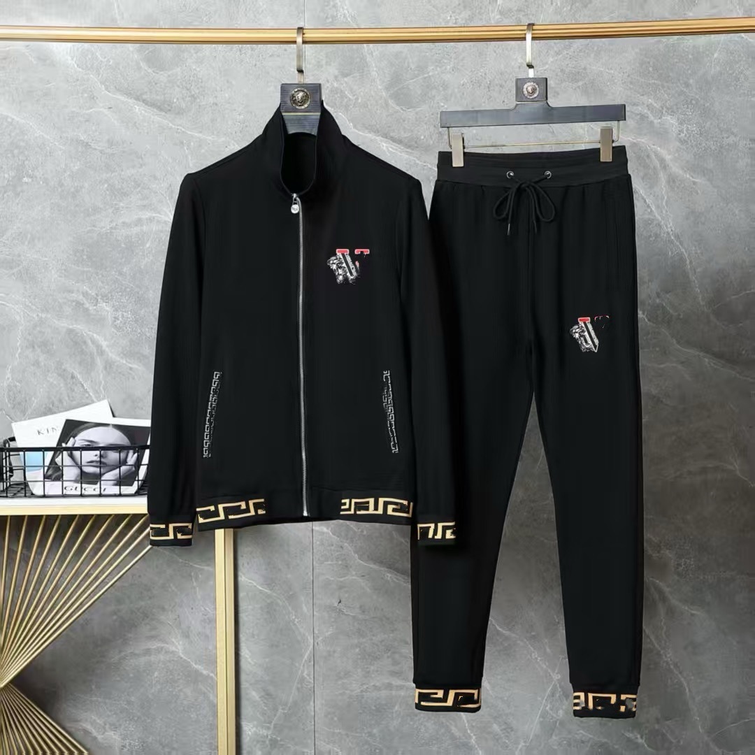25 años de otoño y invierno de alta calidad nuevo estilo P casa marca de moda cardigan casual suéter deportivo conjunto de parejas