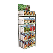 定制订做铁线展示架食品饮料日用百货零食落地多层商超促销货架