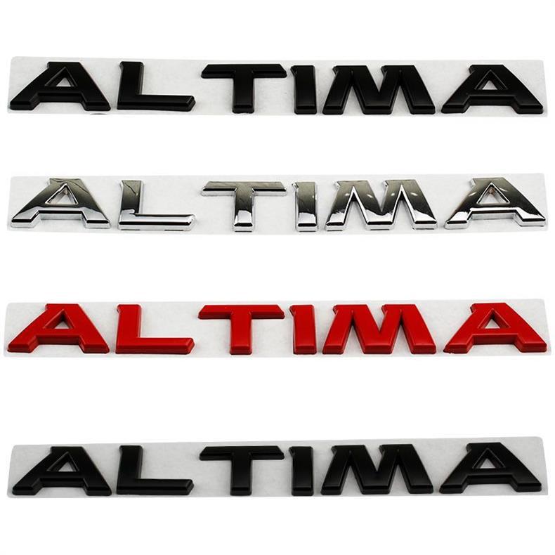 ALTIMA car emblem is suitable for Nissan modification, metal ALTIMA letter logo sticker for the trunk tail