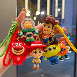 玩具总动员钥匙扣巴斯光年动漫卡通公仔玩具挂件汽车钥匙链礼品