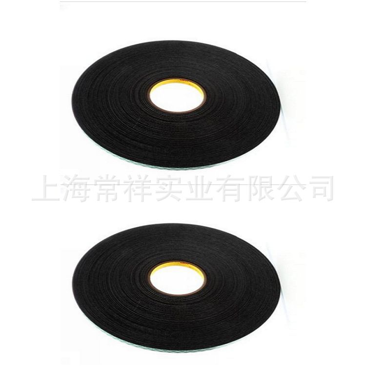 3MPU双面胶带4052 黑色 适用于内部标牌和铭牌安装