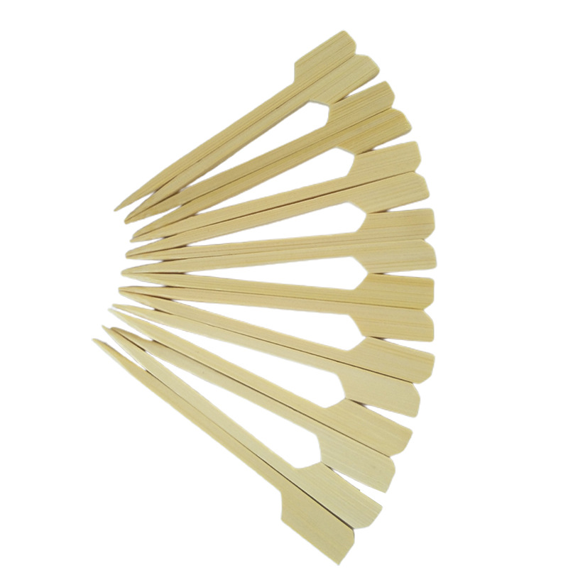 Nuevo hierro pinchos 7 ~ 25cm sin costura desechable barbacoa Kwantung hervida palo de bambú plano picante caliente barbacoa palo de bambú