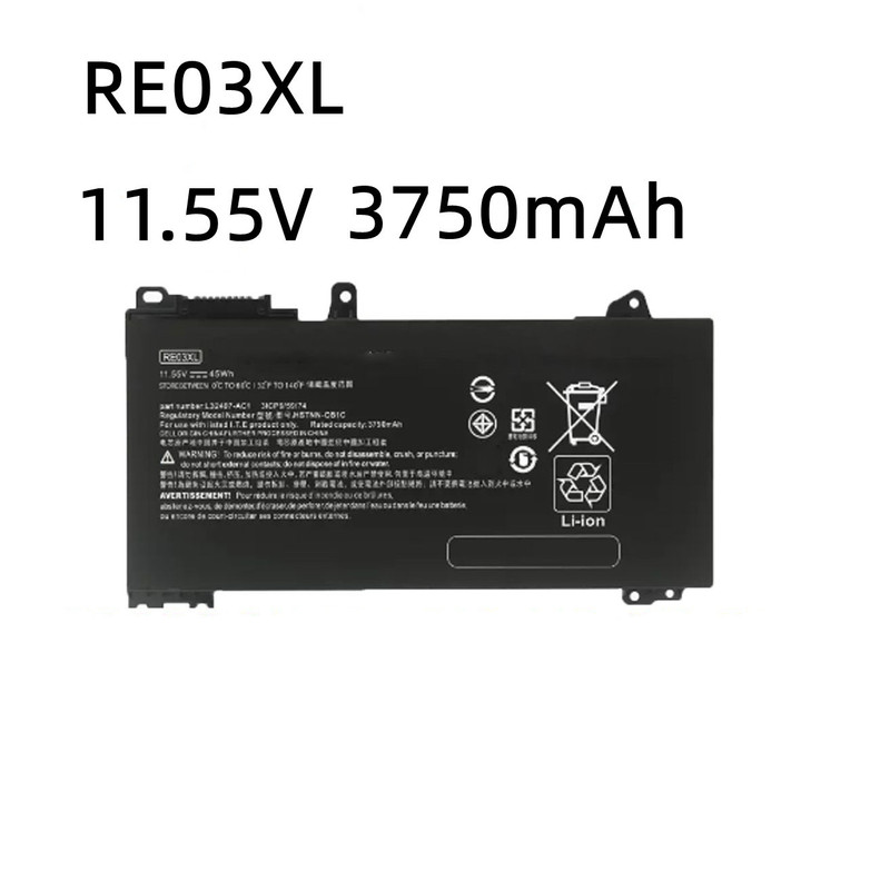 Suitable for Hp Probook 430 445 445R 455R G6 G7 Re03Xl Laptop Battery