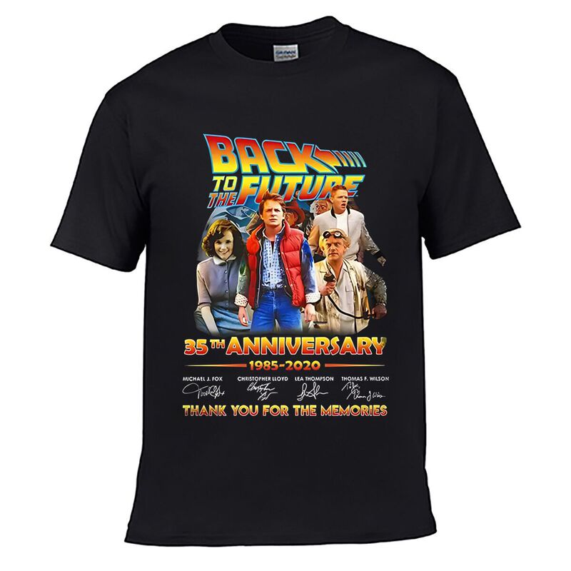 Back to the Future 35Th Anniversary Short Sleeve T-Shirt