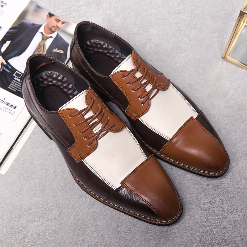 Nuevo otoño transfronterizo de hombres zapatos de moda de hombre zapatos de cuero de negocios de comercio exterior 48 zapatos de boda