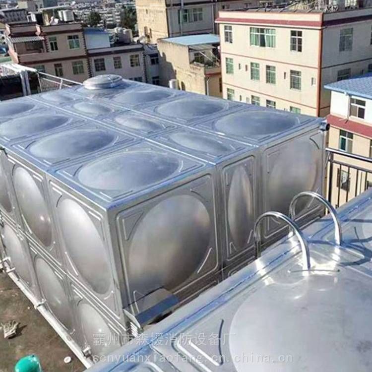 消防水塔 玻璃钢水箱 工厂蓄水拼 接水箱 大型工业模块 甲胄王