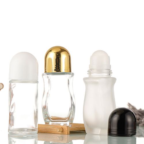 Manufacturer glass rollerball essential oil bottle 50ml perfume roller bottle sample empty bottle cosmetic bottle refillable bottle