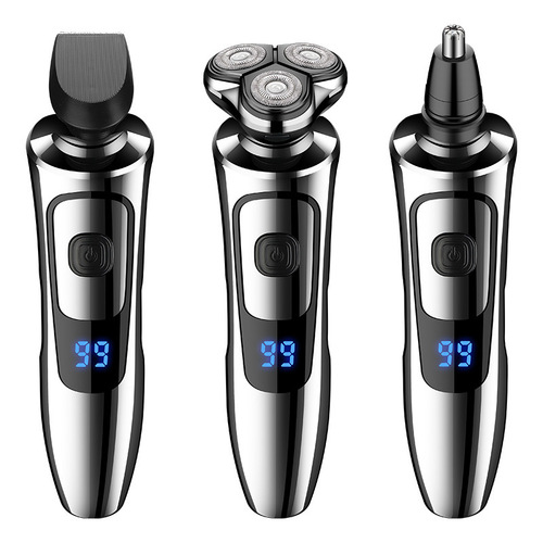 6000 digital display razor USB full body washable men's razor three-head multifunctional razor on behalf of