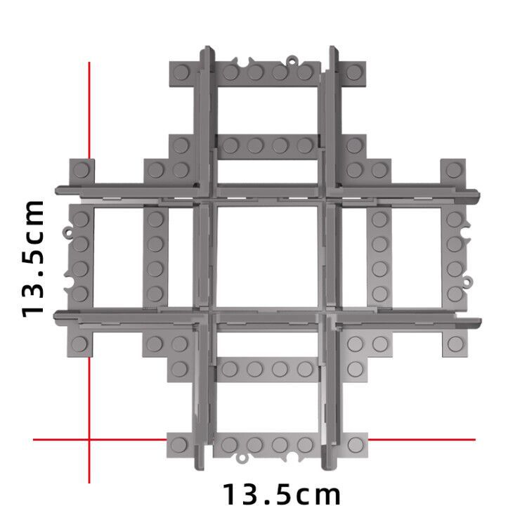 Yutong juguete ciudad tren bloques de construcción pista de tren suave/bifked track/cross track/rail recto/carril curvo