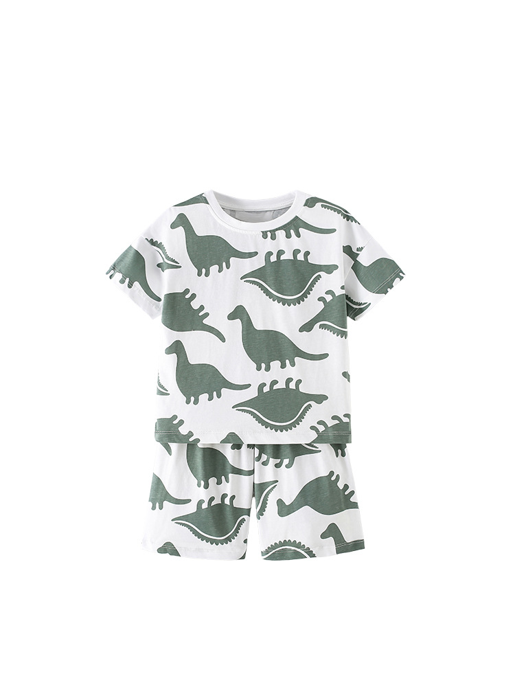 Malwee transfronterizo nuevo conjunto infantil de verano, cómodo transpirable, suave y relajado, moda casual para niños, uso diario