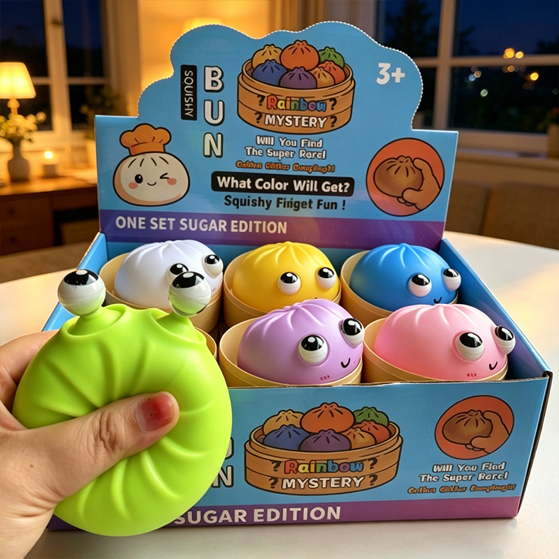 Explosive eye buns 8.5cm - single random [order 12 for display box]