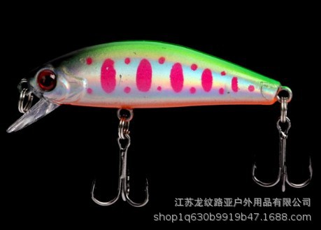 10 Colors Shallow Diving Minnow Lures Sinking Hard Plastic Baits Fresh Water Bass Swimbait Tackle Gear