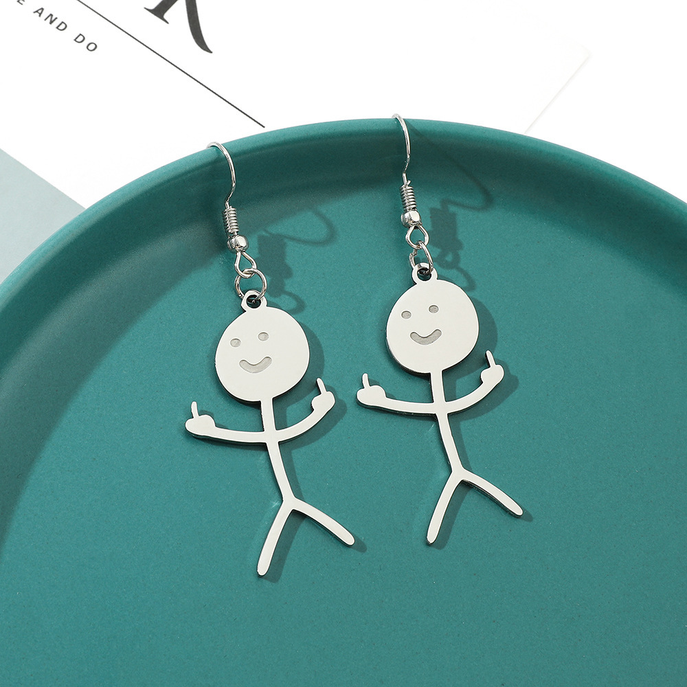 Fashion Cartoon Character Stainless Steel Plating Pendant Necklace 1 Piece