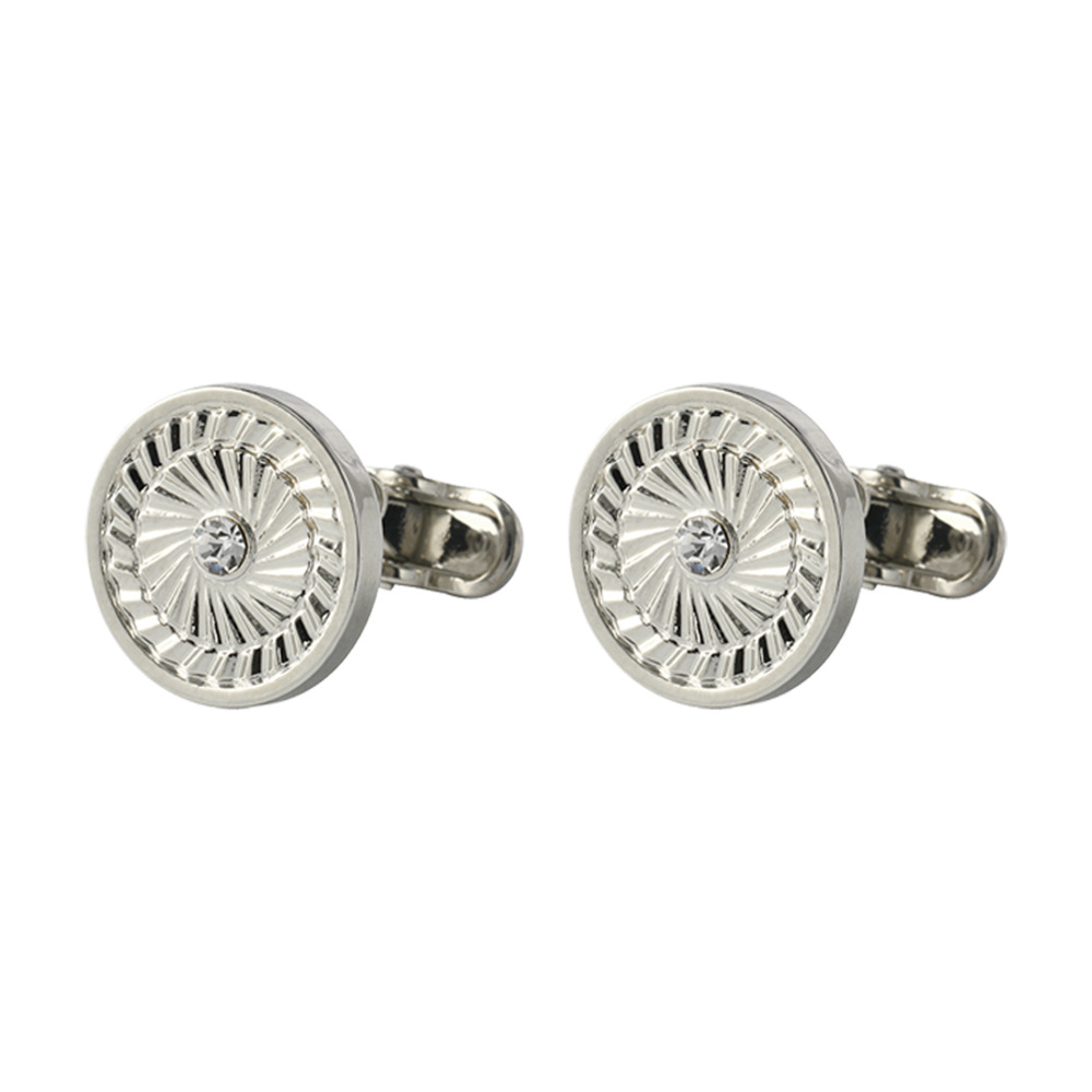Gemelli vintage in cristallo zircone per camicie da uomo_voghion.com