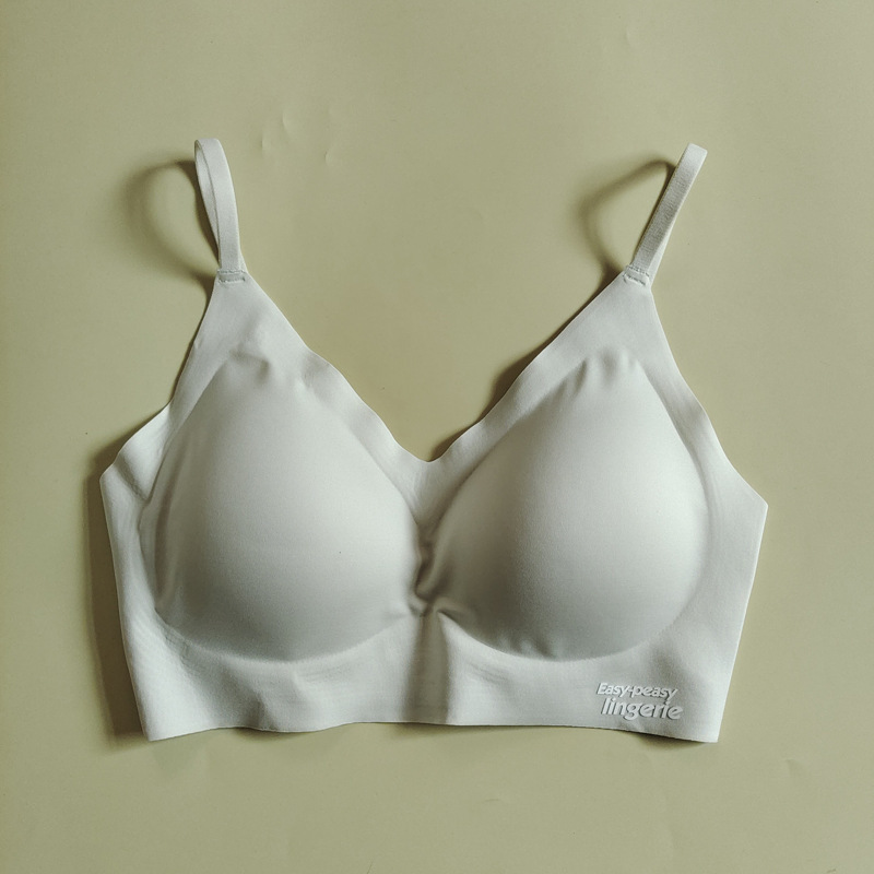 1168 Simple y sin costuras, liso, sin tamaño, desnudo, cómodo, estilo chaleco, ropa interior de descompresión, sujetador de estudiante para niña