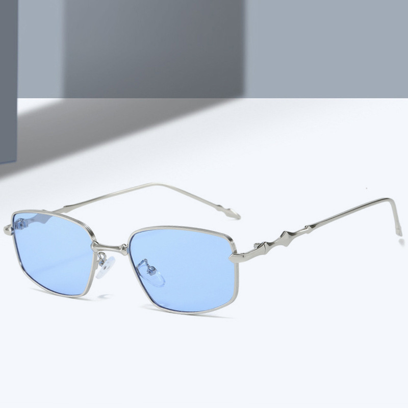 2026 New Retro Small Frame Square Metal Eyeglass Frames Sunglasses for Women and Men, Unique Irregular Outdoor Sun Protection 2026 New Retro Small Frame Square Metal Eyeglass Frames Sunglasses for Women and Men, Unique Irregular Outdoor Sun Protection