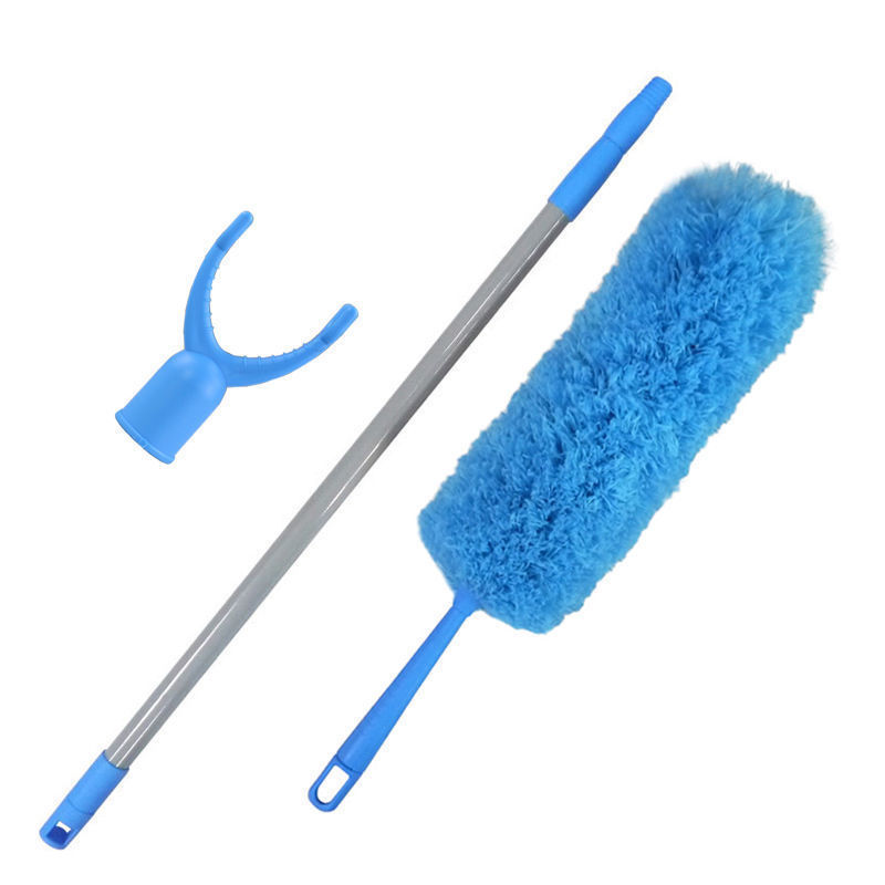 Multifuncional polvo plumero pluma plumero retráctil mango largo cepillo de polvo hogar polvo estático plumero 280cm